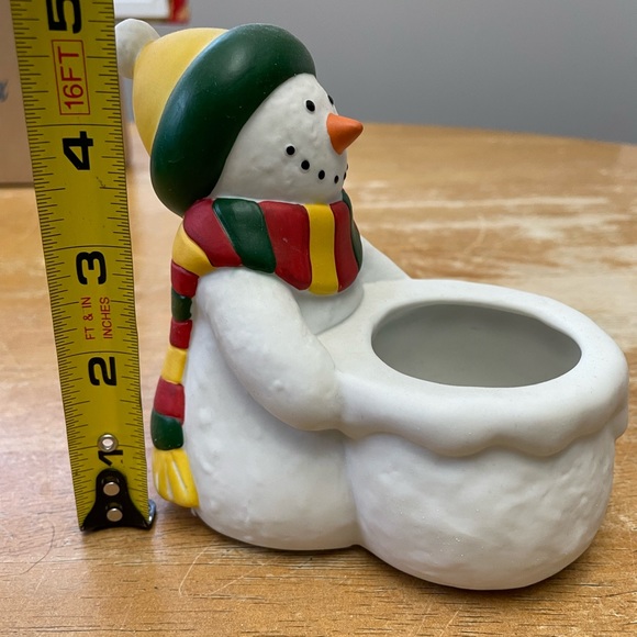Snowman votive holder - Picture 4 of 5